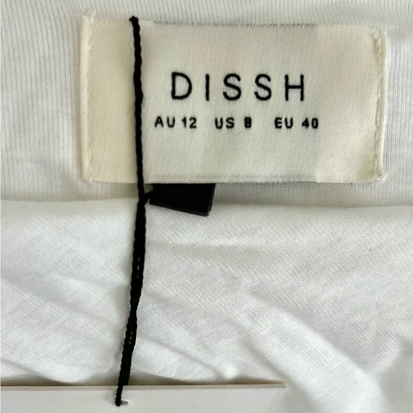 🍒NWT DISSH Alexandria Hybrid Sleeveless Midi Dress in White. Size: 8 - Picture 14 of 16